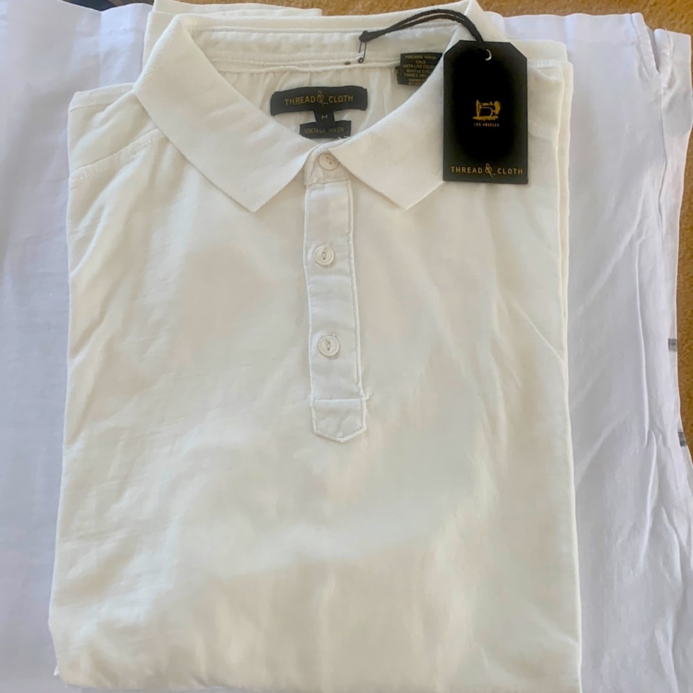 New 3 button short sleeve polo
